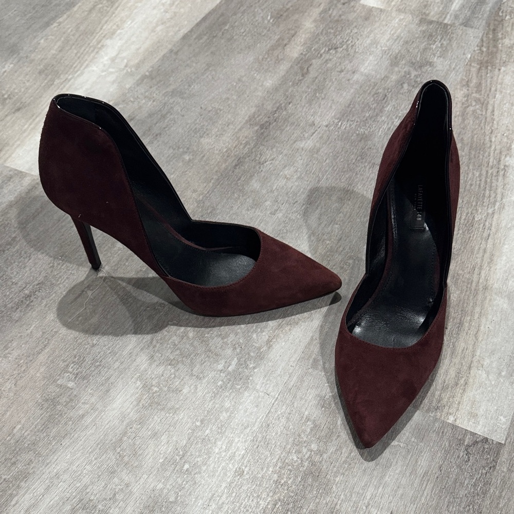 Lafayette 148 New York Deep Burgundy Heels
